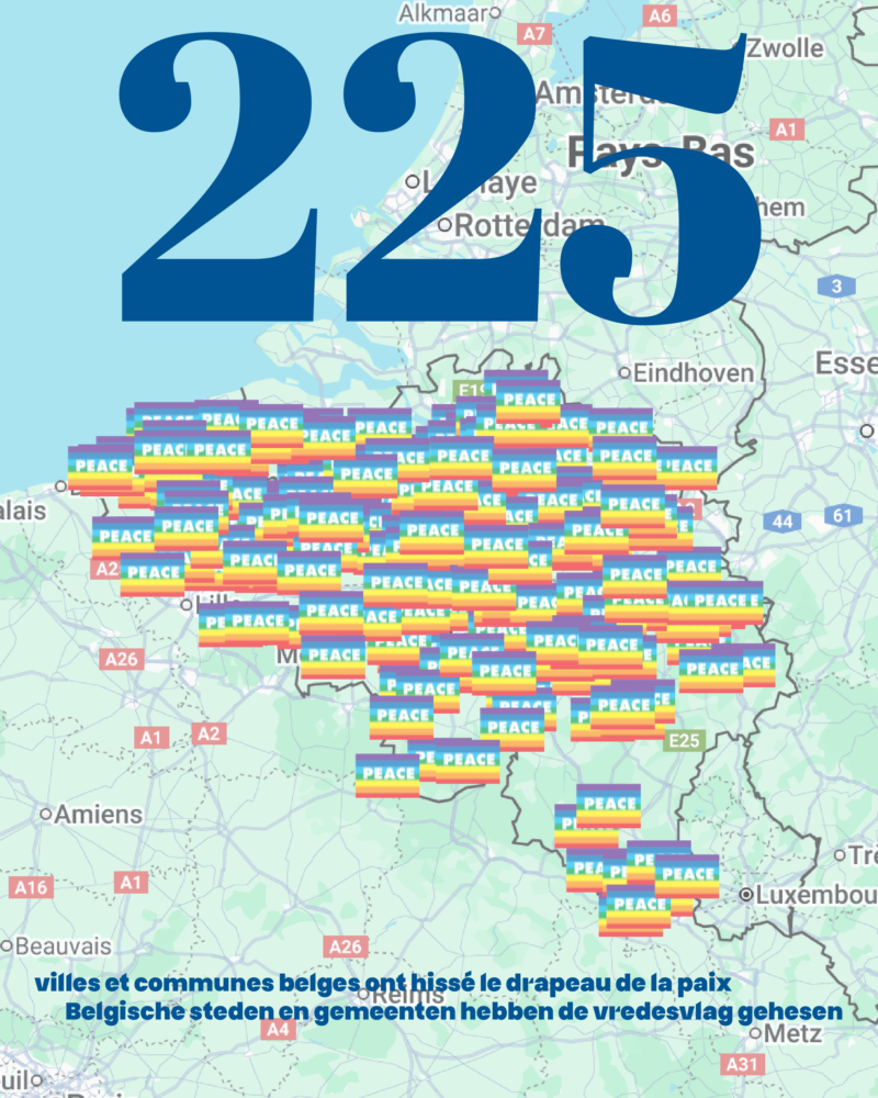 Internationale Dag van de Vrede 2025 – 225 Belgische steden en gemeenten hebben de oproep beantwoord!